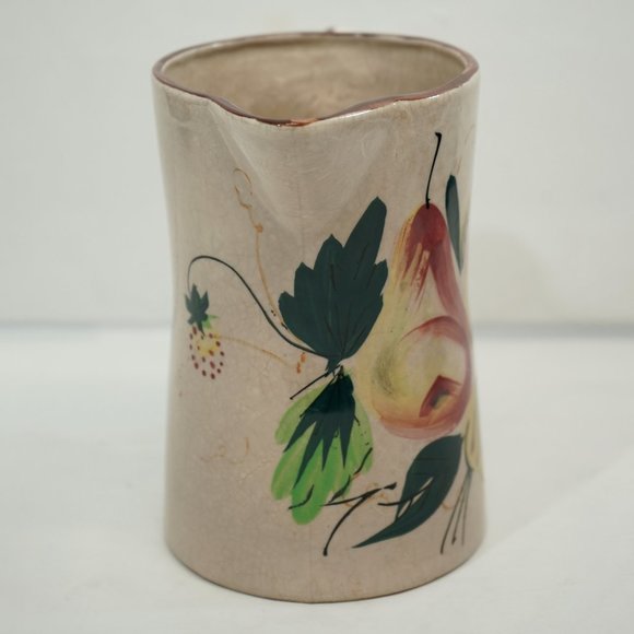 Vintage 60s Mid Century MCM Hand Painted Fruit Motif Mini Pitcher - Picture 4 of 10
